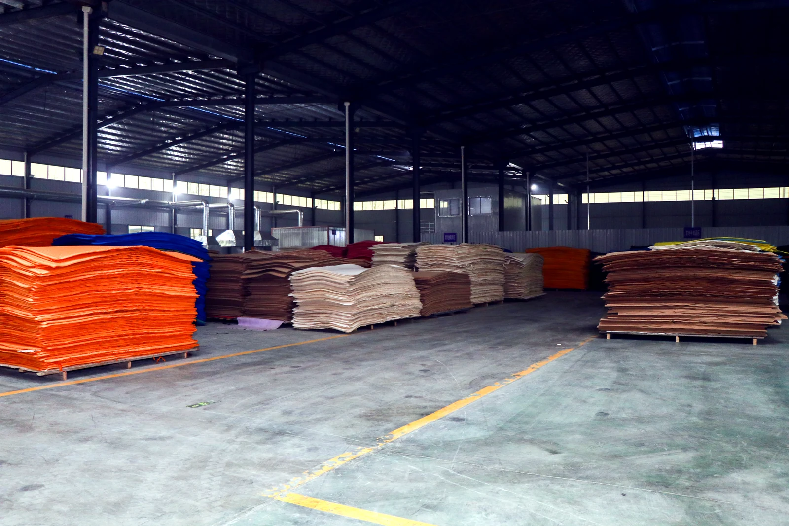 Raw-material warehouse at Newin Best factory